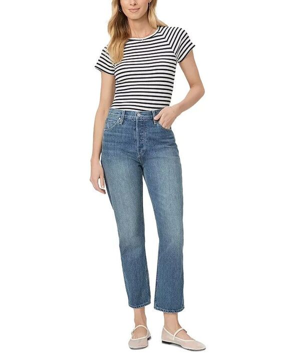 Paige Denim - PAIGE womens Billy Crop Covered Button Fly Jeans size 25 The Roxy 27" inseam